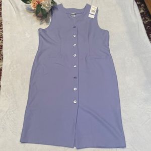 NWT Alfred Dunner Lilac Size 18 Sleeveless Dress